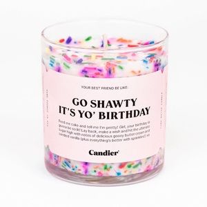 Unique Candles,lasting smell, and A killer Quote like Go Shawty it’s yo bday!